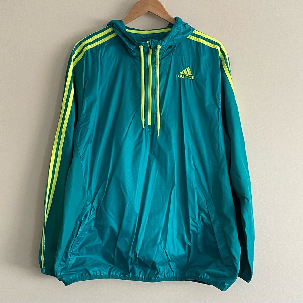 Like New adidas Lightweight Full Zip Hooded Jacket ~ Size L